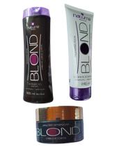 Kit Blond Naturrê Shampoo + Cond. + Máscara Tratamento