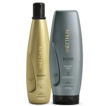 Kit Blond System Silver Cinza Aneethun Manutenção Matizante Kit Blond System Silver Cinza Aneethun Manutenção Matizante