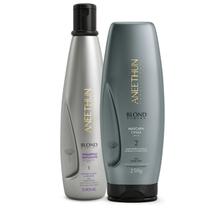 Kit Blond System Silver Cinza Aneethun Manutenção Matizante Kit Blond System Silver Cinza Aneethun Manutenção Matizante