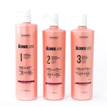 Kit Blonde Spa Shampoo, Máscara E Leave In 1L