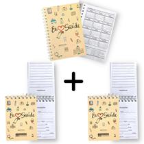 Kit Bloquinho Anotação Enfermagem Agenda Personalizada Eu Amo Saúde Triagem Anotações Bloquinhos