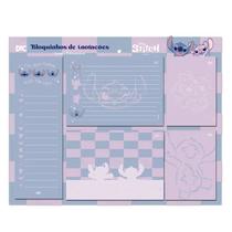 Kit Bloquinhos De Anotações Stitch 20 Folhas 90Grs Dac 4077