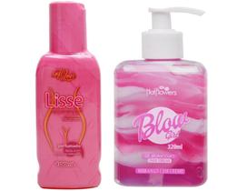 Kit Blow Girl Gel Sexo Oral 320Ml + Lisse Óleo Corporal Brilho Intenso 100Ml