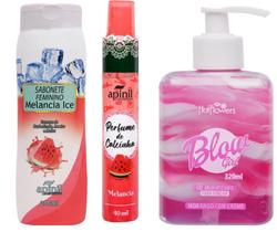 Kit Blow Gril + Perfume de Calçinha + Sabonete Íntimo Melância