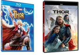 Kit Blu-Ray Thor O Filho de Asgard+DVD Thor O Mundo Sombrio