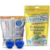 Kit BluApple Absorvedor de Etileno Produce Saver VeggieZips
