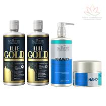 Kit Blue Gold + Kit Nano Reconstrutor Intensivo (SHAMPOO 480 ML + COND 250 ML) Kit Blue Gold + Kit Nano Reconstrutor Intensivo (SHAMPOO 480 ML + COND 250 ML)