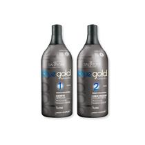 Kit Blue Gold Premium Progressiva Sem Formol Salvatore 1L Kit Blue Gold Premium Progressiva Sem Formol Salvatore 1L