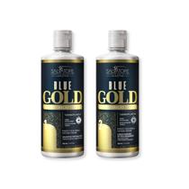 Kit Blue Gold Salvatore Alinhamento Sem Formol 500ml Kit Blue Gold Salvatore Alinhamento Sem Formol 500ml