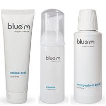 Kit Blue M: Creme Dental + Enxaguatorio + Espuma - Bluem