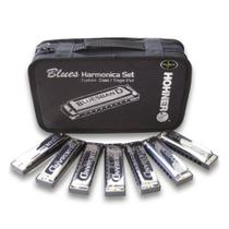 Kit Blues 7 Gaitas Harmônicas Hohner (C, D, E, F, G, A, BB)