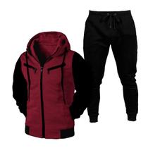 Kit Blusa De Frio Raglan e Calça Jogger De Algodão Masculino e Feminino