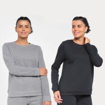 Kit Blusa Moletom Gonew Básico Feminino - 2 Peças