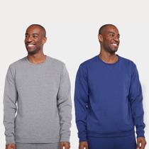 Kit Blusa Moletom Gonew Detalhe Rib Masculino - 2 Peças