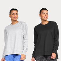 Kit Blusa Moletom Gonew Oversized Feminina - 2 Peças Kit Blusa Moletom Gonew Oversized Feminina - 2 Peças