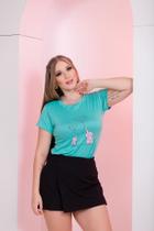 Kit blusa t-shirt feminina 5 unidades atacado - chickflor