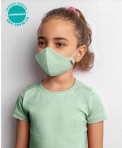 Kit Blusa Verde e 2 Máscaras Infanto Juvenil - Malwee