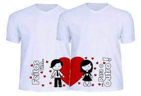 Kit blusas casal dia dos namorados Kit blusas casal dia dos namorados