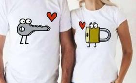 Kit blusas casal dia dos namorados