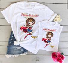 Kit blusas estampada mãe e filha