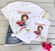 Kit blusas estampada mãe e filha