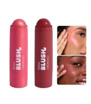 Kit Blush Cremoso Dailus Rosé Gold e Marsala Cores Novas