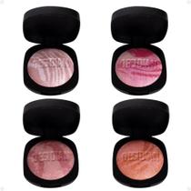 Kit Blush Multifuncional Ruby Rose Obsidian Carved In Marble Com 4 10,5g