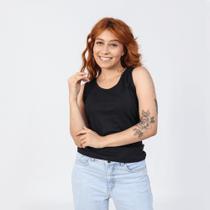 Kit Blusinha Feminina Regata Lisa 100% Algodão Conjunto 3 Camisetas Dia Dia Academia Barato