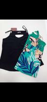 kit blusinha florida e Preto Lisa TAM M