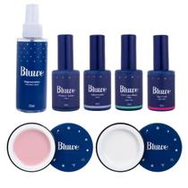 Kit Bluwe Completo 2 Gel 30G + Gel Base 10Ml + Preparadores