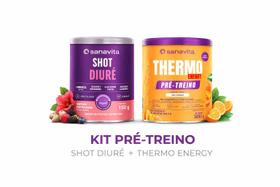 Kit Boa Forma Sanavita Thermo Energy 300g e Shot Diurê 150 Kit Boa Forma Sanavita Thermo Energy 300g e Shot Diurê 150
