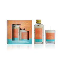 KIT BOAS ENERGIAS (Mini Vela Aromática + Mini Sal de Banho + Emb. Pesente)