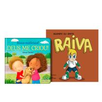 Kit Boas Notícias! Deus me Criou! Capa Dura + Coleção Sentimentos e Emoções Raiva