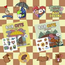 Kit Bob Cute - Dorama + Capivárias - Ilustrações Originais + Adesivos