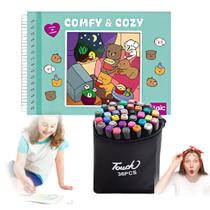 Kit Bobbie Goods + 36 Canetinhas Coloridas Pintar Diversão Kit Bobbie Goods + 36 Canetinhas Coloridas Pintar Diversão