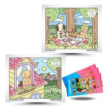 Kit Bobbie Goods: Livros de Colorir - Dias Quentes + Do Dia para a Noite + Cartões para Colorir (4 Un)