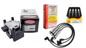 Kit Bobina Cabos E Velas Vw Fox Gol G4 G5 Golf Polo Voyage