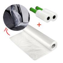 KIT Bobina Capa Plástica P/ Banco 4kg + 2 Rolos Stretch 10cm x 120m