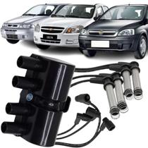 Kit Bobina + Jogo Cabos Vela Celta Corsa Prisma Palio Strada Kit Bobina + Jogo Cabos Vela Celta Corsa Prisma Palio Strada