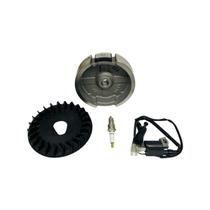 Kit Bobina+Volante+Ventoinha+Vela P/Motor à gasolina 5.0/6.5