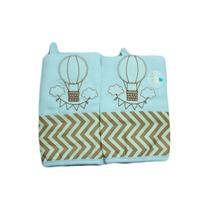 Kit boca fralda 02 pçs - nuvem gota bege