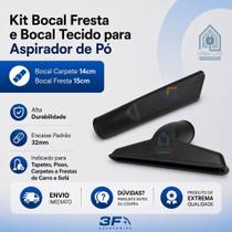 Kit Bocais Cantos de 15cm + Bico Estofado 14cm Aspirador Electrolux Lite, Claro, Neo e Listo 1300w