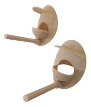 Kit Bocal Para Garrafa Comedouro E Tratador De Pássaro Livres Kit Bocal Para Garrafa Comedouro E Tratador De Pássaro Livres