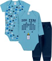 Kit Body 3 Peças Frase Suedine - Kappes