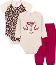 Kit Body 3 Peças Gatinha Suedine - Kappes