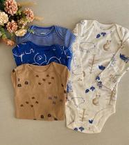 Kit body Azul Urso manga longa - Carters - Carters