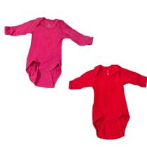 Kit Body Bebê 2 Bodys Manga Longa Menina recém nascida