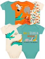 kit body bebe 5 peças ribana safari masculino infantil -Tamanho M kit body bebe 5 peças ribana safari masculino infantil -Tamanho M