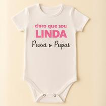 Kit Body Bebe Pai Com Saia Rosa Bigode Linda Puxei o Papai Kit Body Bebe Pai Com Saia Rosa Bigode Linda Puxei o Papai