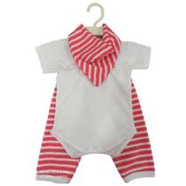 Kit Body Calça e Babador Bandana Roupinha de Bebe Menino ou Menina